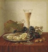 Johann Wilhelm Preyer Grapes oil painting